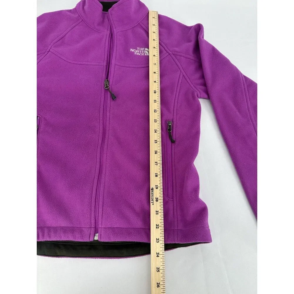 The North Face Softshell Fleece Winter Jacket Zip Up Women's‎ size Small Purple